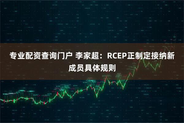 专业配资查询门户 李家超：RCEP正制定接纳新成员具体规则